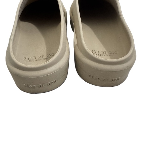 Fear Of God Taupe Beige Slip-On Clogs Made in Italy Size 44 EU 11 US - Picture 5 of 10